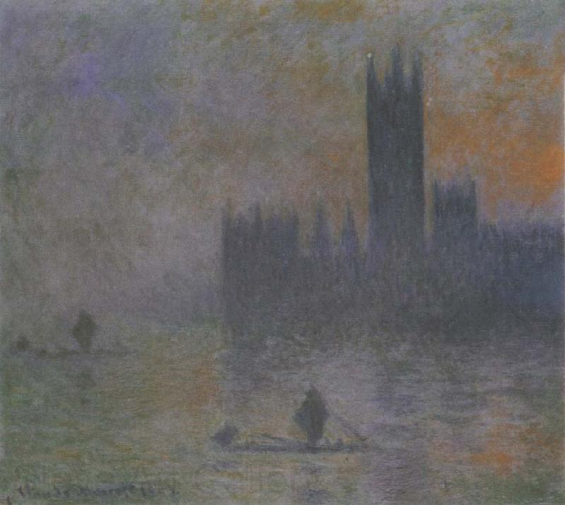 Claude Monet Houses of Parliament,Fog Effect Germany oil painting art